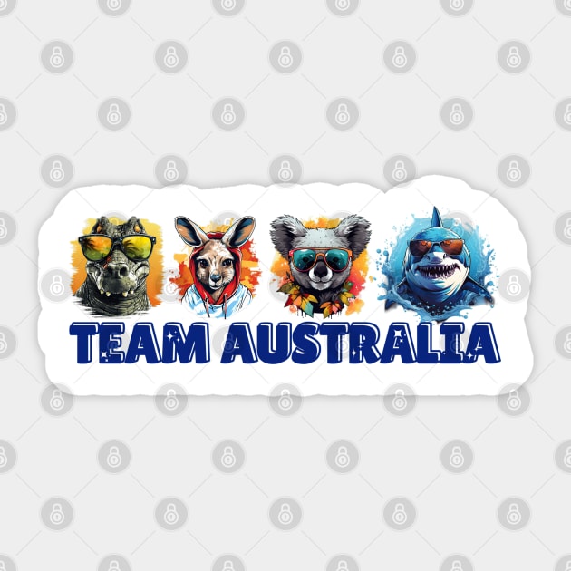 Team Australia Sticker by Micapox